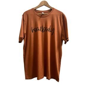 Bella Canvas Unisex Black Cursive ‘Homebody’ Short Sleeve Tee Shirt Size 2XL
